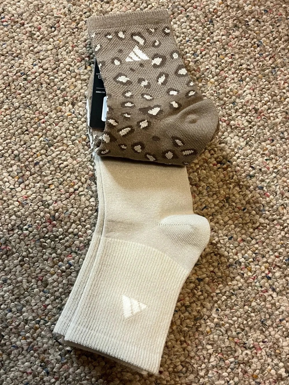 🆕 Adidas Leopard High Quarter Socks 3 Pack